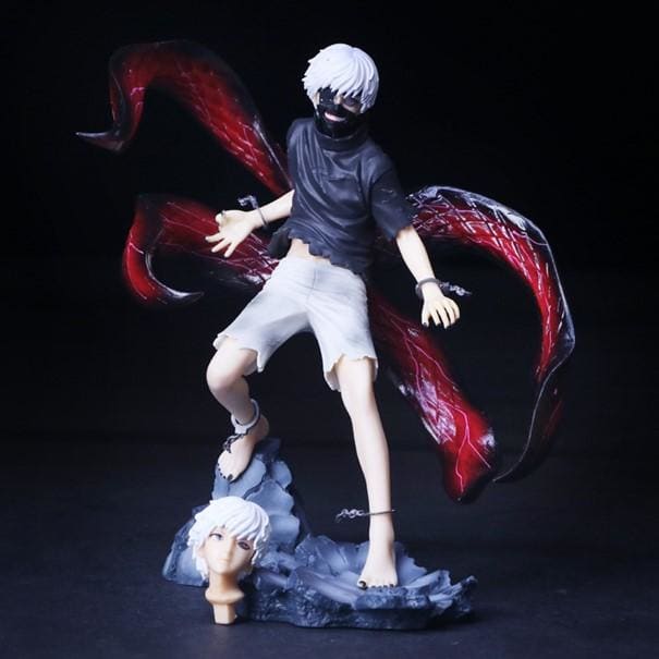 Figurine de Kaneki Ken, le protagoniste emblématique de Tokyo Ghoul, prête à rejoindre votre collection.