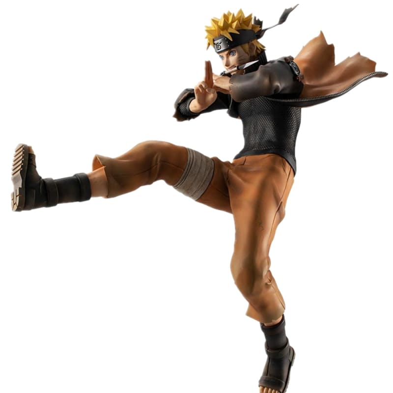Naruto Uzumaki, le 7e Hokage, incarne la puissance et le courage dans cette figurine de 25 cm