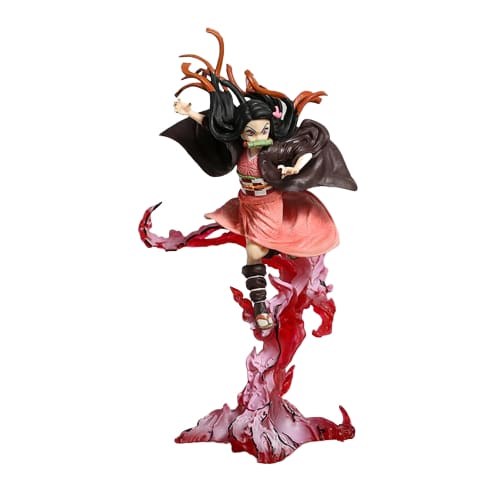 Démontrer la puissance de Nezuko Kamado avec cette figurine de 24 cm, utilisant son redoutable pouvoir sanguinaire "Bakketsu" de Demon Slayer - Kimetsu no Yaiba.