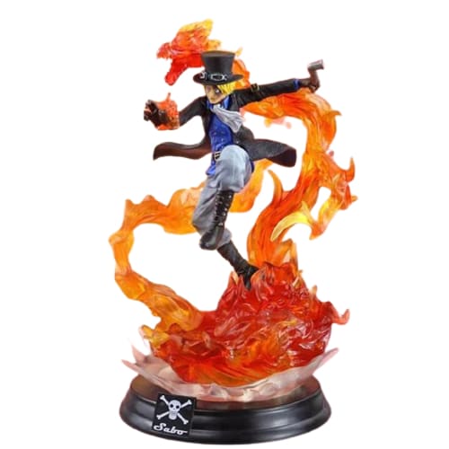 Figurine de Sabo, le puissant commandant de l'Armée Révolutionnaire de One Piece, en haute qualité.