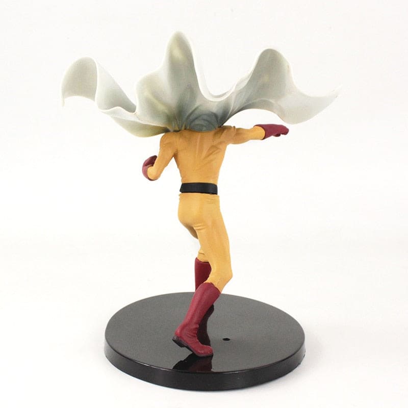 Figurine de Saitama, le Chauve Capé de One Punch Man, 19 cm, fidèle au manga.