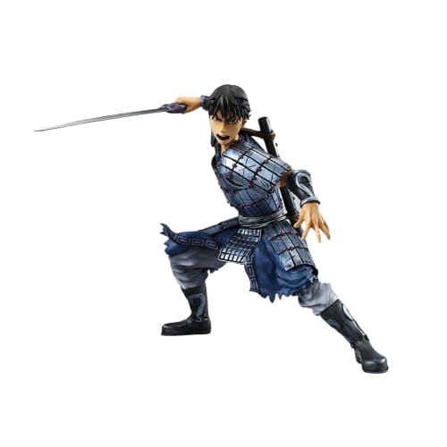 Figurine de Ri Shin, le général de Qin et protagoniste de Kingdom, 16 cm, fidèle au manga.