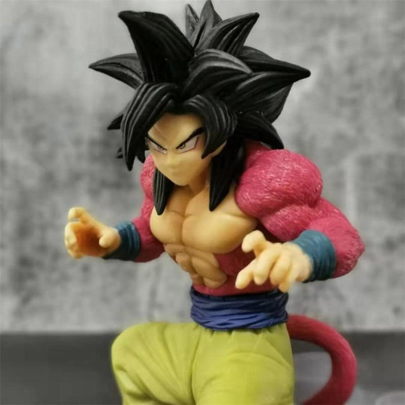 La figurine de Son Goku en Super Saiyan 4, une transformation légendaire de Dragon Ball, pour les fans inconditionnels de la série.