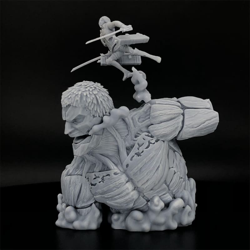 Cette figurine épique de 22 cm capture l'intensité du combat entre le Titan Cuirassé et Mikasa Ackerman de L'Attaque des Titans, apportant une pièce incontournable à votre collection.