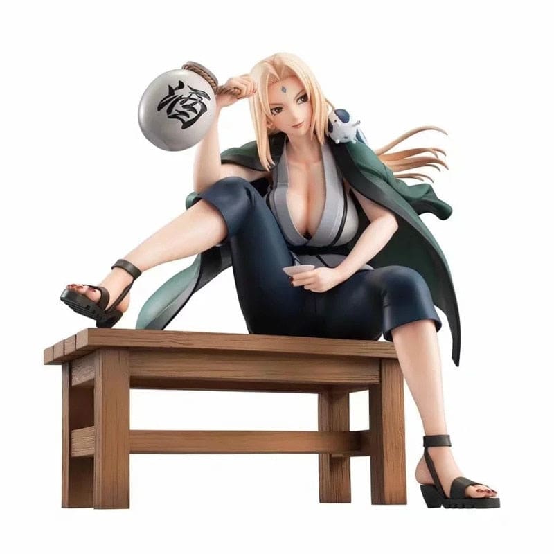Ajoutez une touche de légende Shonen à votre espace avec la figurine de Tsunade, l'une des trois ninjas légendaires de Konoha et la 5ème Hokage de Naruto Shippuden