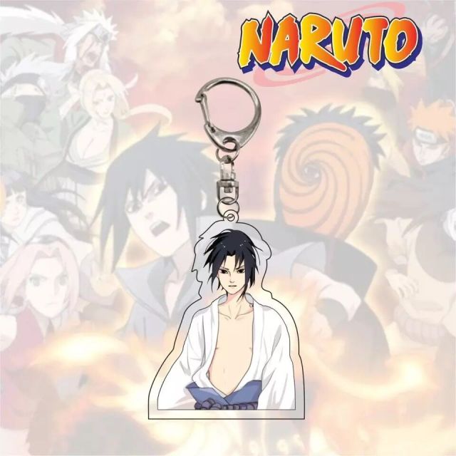 Donnez une touche Ninja à vos clés ou à votre sac avec ce superbe porte-clé Naruto à l'effigie de Sasuke.