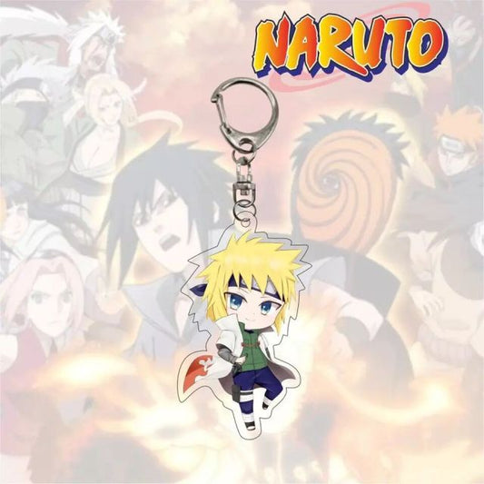 Personnalisez vos clés ou votre sac avec ce superbe porte-clé Naruto en résine à l'effigie de Minato, idéal pour les fans du manga