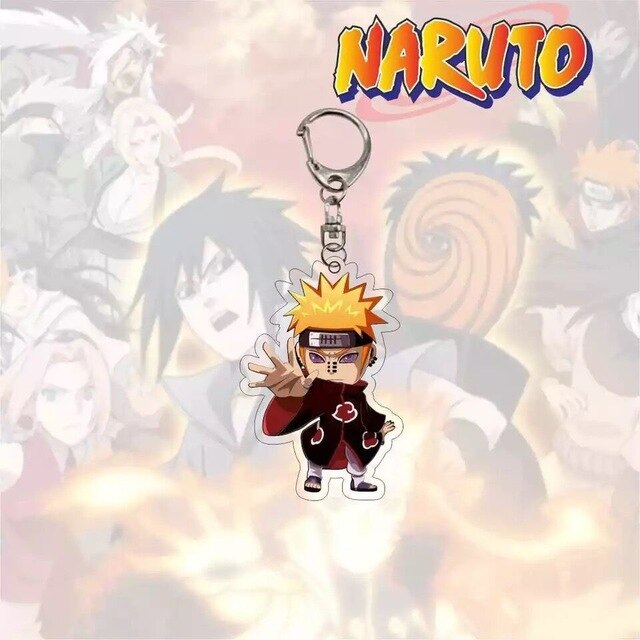 Donnez une touche Ninja à vos clés avec ce superbe porte-clé Naruto en résine à l'effigie de Pain, idéal pour les fans du manga