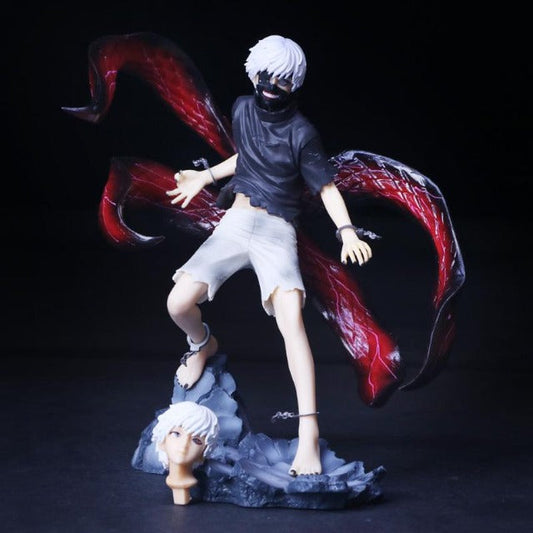 Figurine de Ken Kaneki de Tokyo Ghoul avec Kagune, un ajout indispensable pour les collectionneurs.