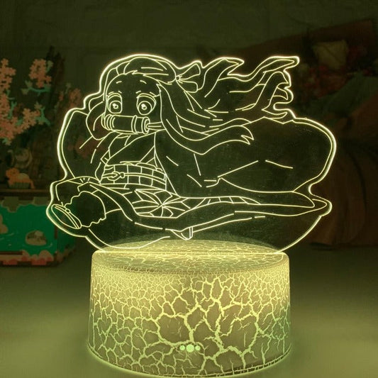 Cette lampe Demon Slayer Nezuko Kamado est l'accessoire lumineux parfait pour les fans inconditionnels de la série.