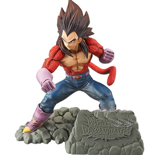 Figurine de Vegeta Super Saiyan 4, 15 cm, pour les fans de Dragon Ball.