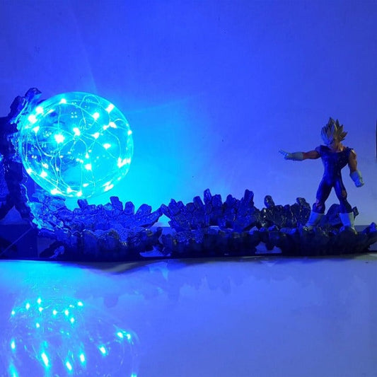 Illuminez votre espace avec la lampe Vegeta Final Impact, une pièce exceptionnelle pour les fans de Dragon Ball Z
