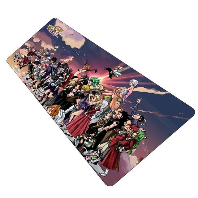 Grand tapis de souris Fairy Tail pour les fans du manga.